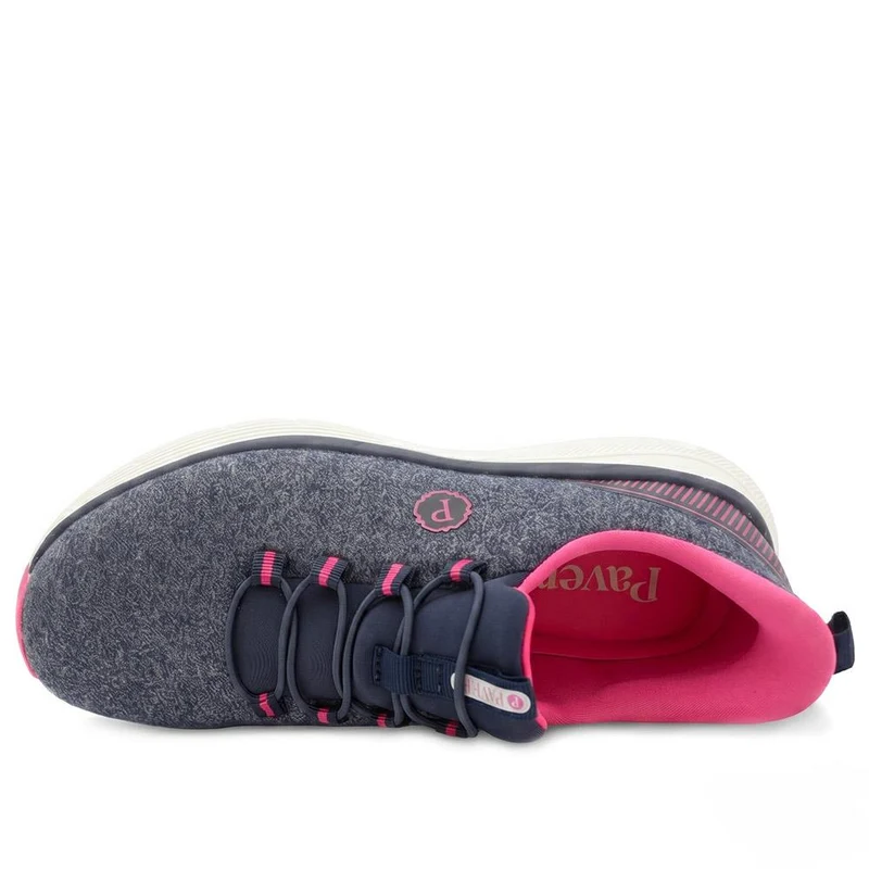 Easy Step In Wide Fit Memory Foam Trainers - BOJIE43023 / 329 531 - Navy