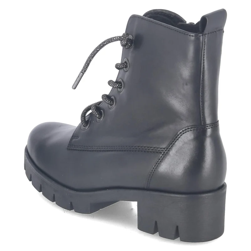 Schnürstiefeletten Schwarz