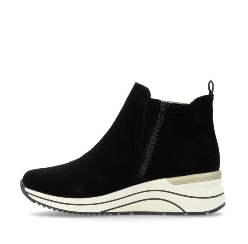 Remonte Stiefelette aus Wildleder für Damen - Schwarz