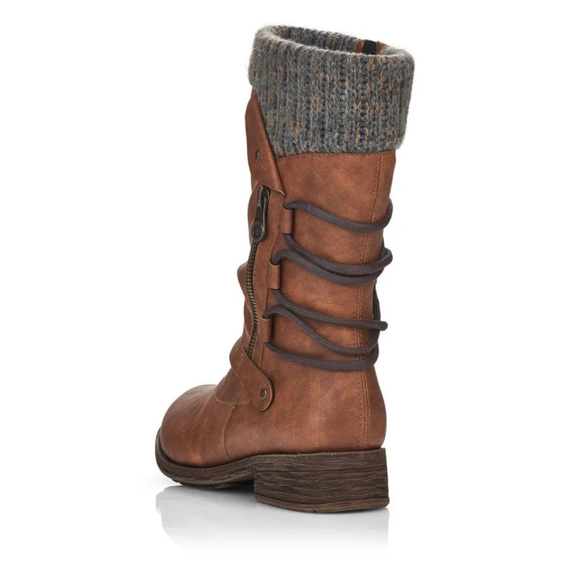 Remonte Wadenhohe Stiefel mit Fleecefutter für Damen - Braun