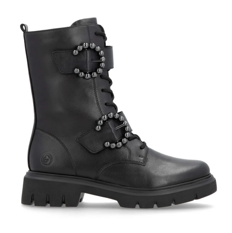 Remonte Wadenhohe Stiefel mit Fleecefutter für Damen - Schwarz