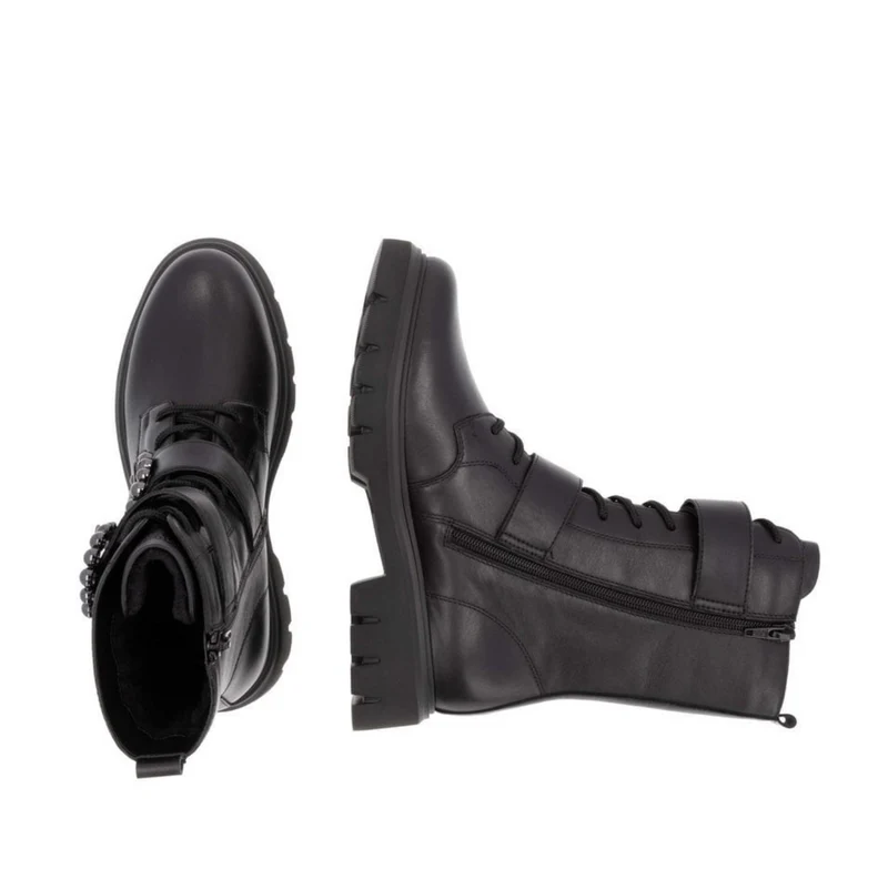 Remonte Wadenhohe Stiefel mit Fleecefutter für Damen - Schwarz
