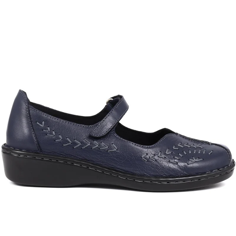 Touch-Fasten Mary Janes - AS2400 / 308 534 - Navy