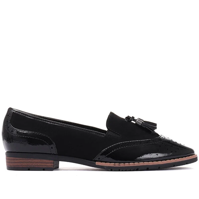Tassel Loafers - JANSP26017 / 310 349 - Black