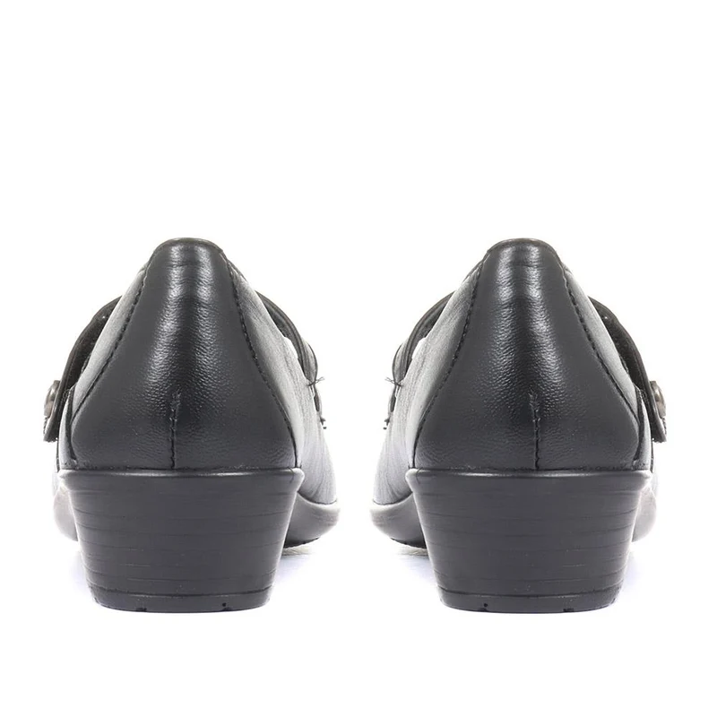 Leather Mary Janes - HSKEMP1813 / 146 313 - Black