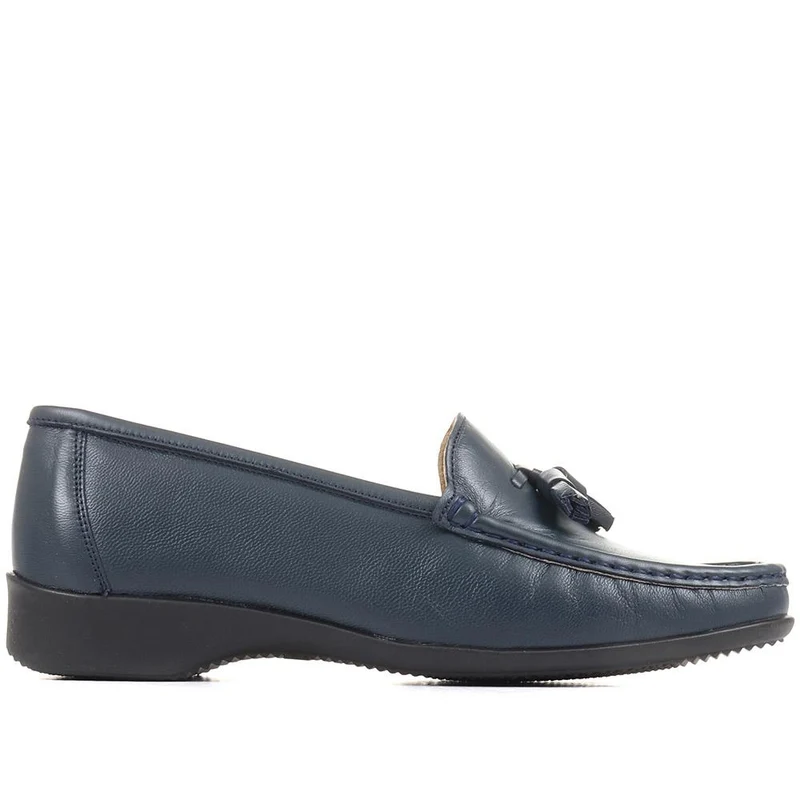 Leather Tassel Loafers - CONT25000 / 309 198 - Navy