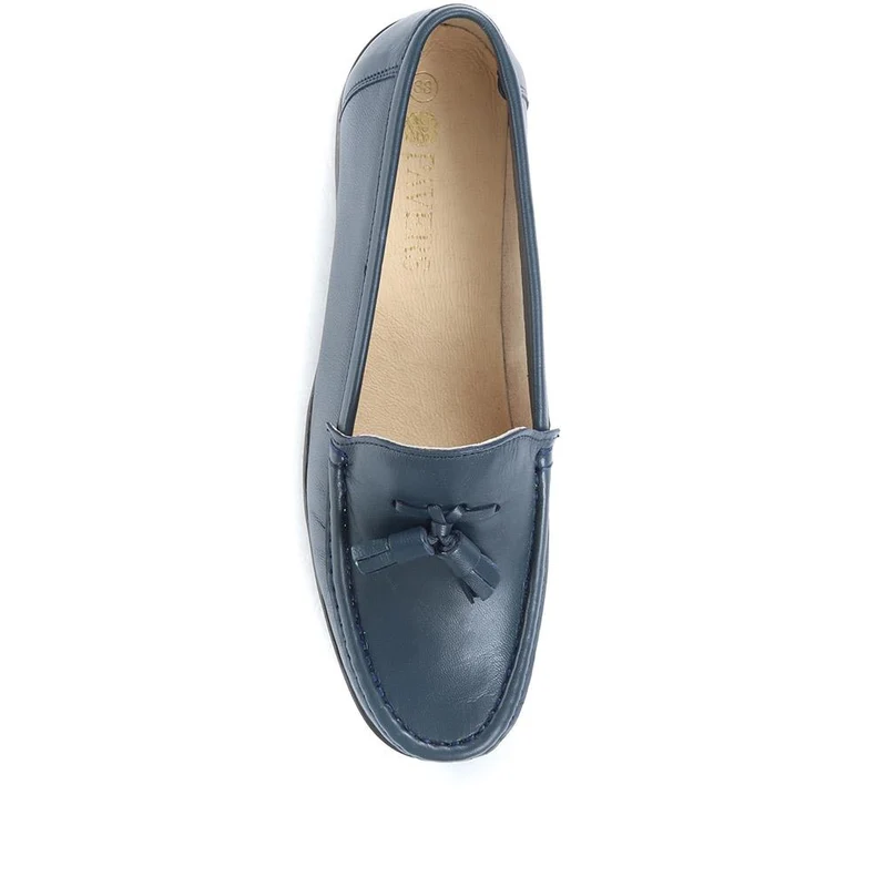 Leather Tassel Loafers - CONT25000 / 309 198 - Navy