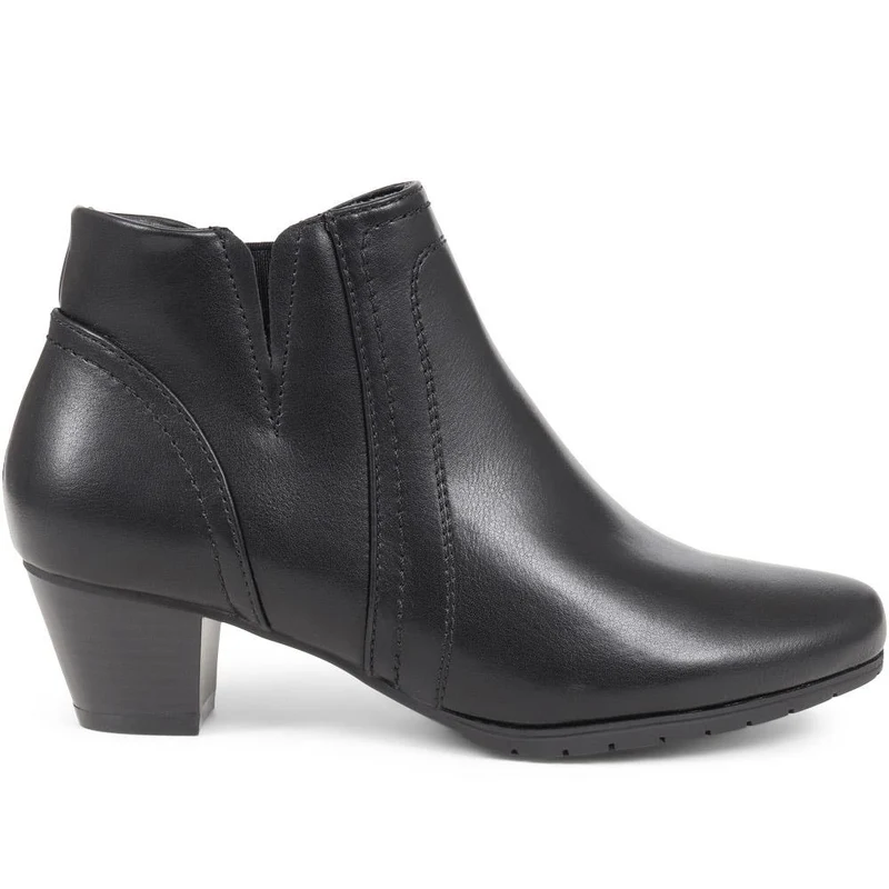 Low Heel Ankle Boots - WBINS38007 / 324 160 - Black