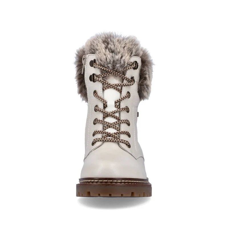 Remonte Stiefelette aus Lammleder für Damen - Weiß