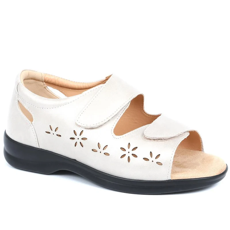 Extra-Wide Adjustable Shoes - ANITA / 321 459 - Beige