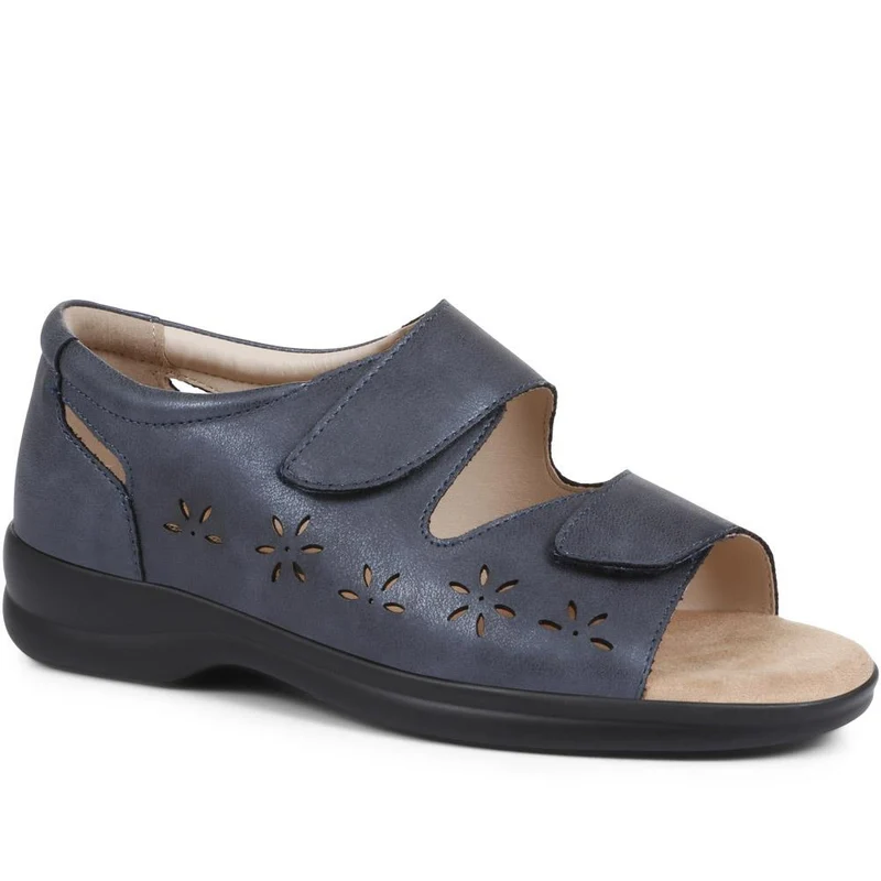 Extra-Wide Adjustable Shoes - ANITA / 321 459 - Navy