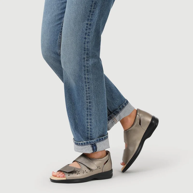 Extra-Wide Adjustable Shoes - ANITA / 321 459 - Pewter