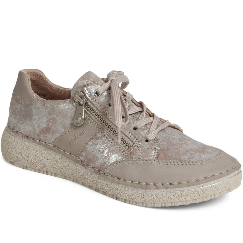 Lace-Up Trainers - RKR39503 / 324 846 - Beige Multi