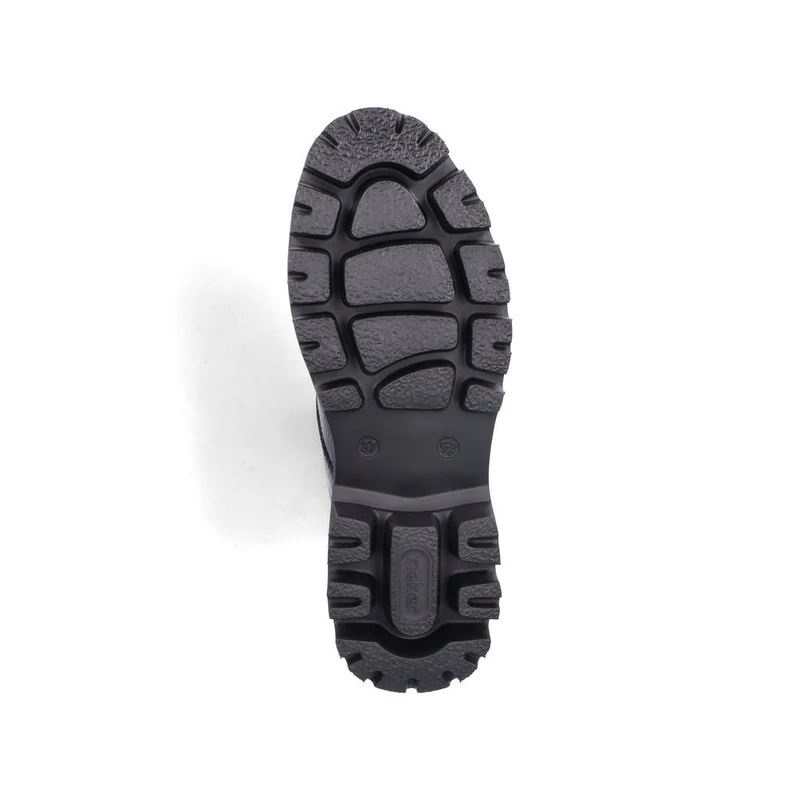 Rieker Modische Stiefelette für Damen mit Fleecefutter - Schwarz