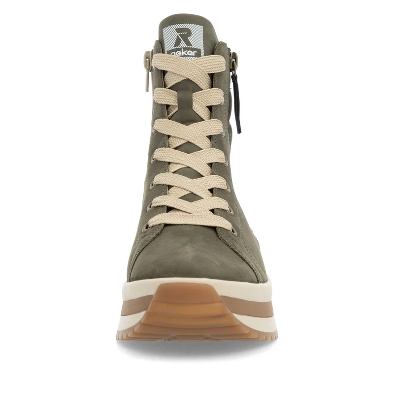 Rieker Damen Revolution Leather Sport Lederstiefelette - Grün