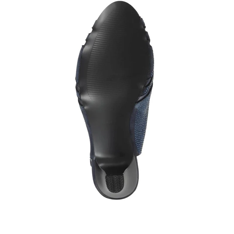 Sling-Back Evening Heels - WBINS35150 / 321 832 - Navy