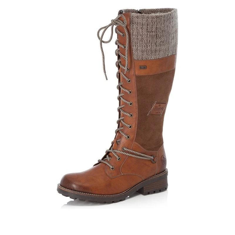 Rieker Damenmode Hohe Lederstiefel - Braun