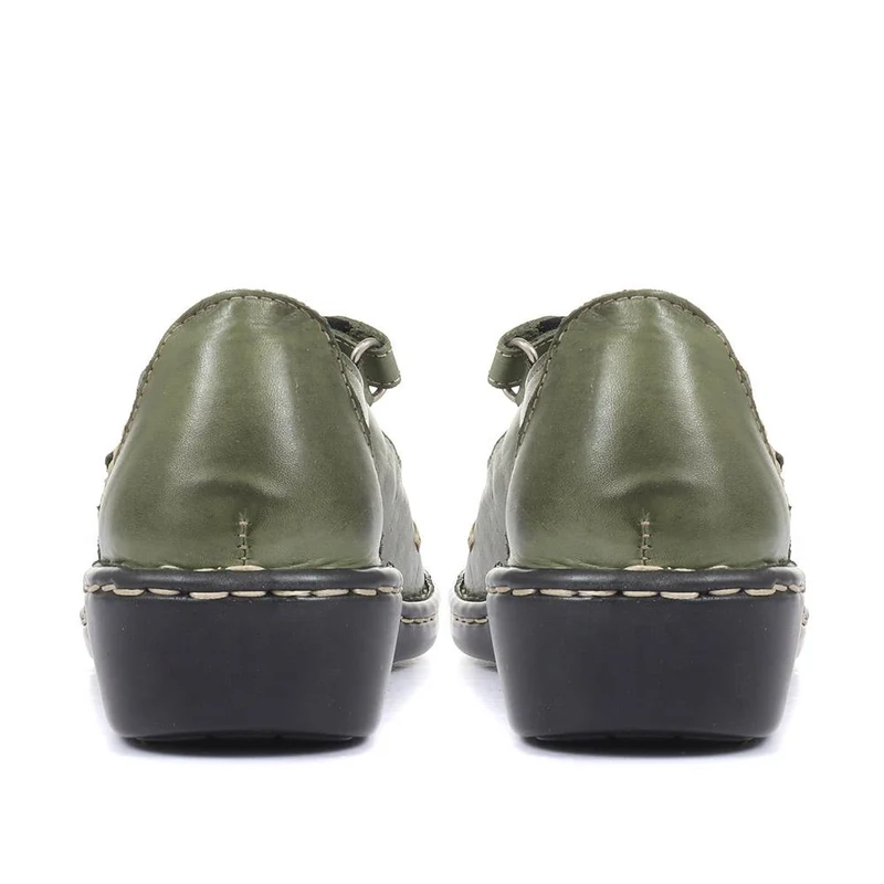 Touch-Fasten Mary Janes - AS2400 / 308 534 - Khaki