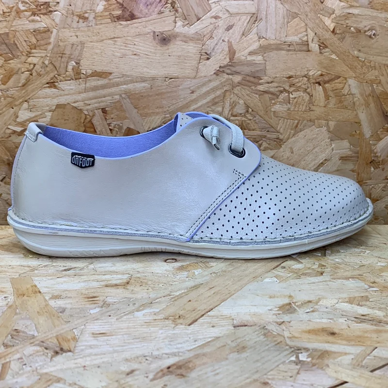 On Foot Damen-Lederschuh - Ice