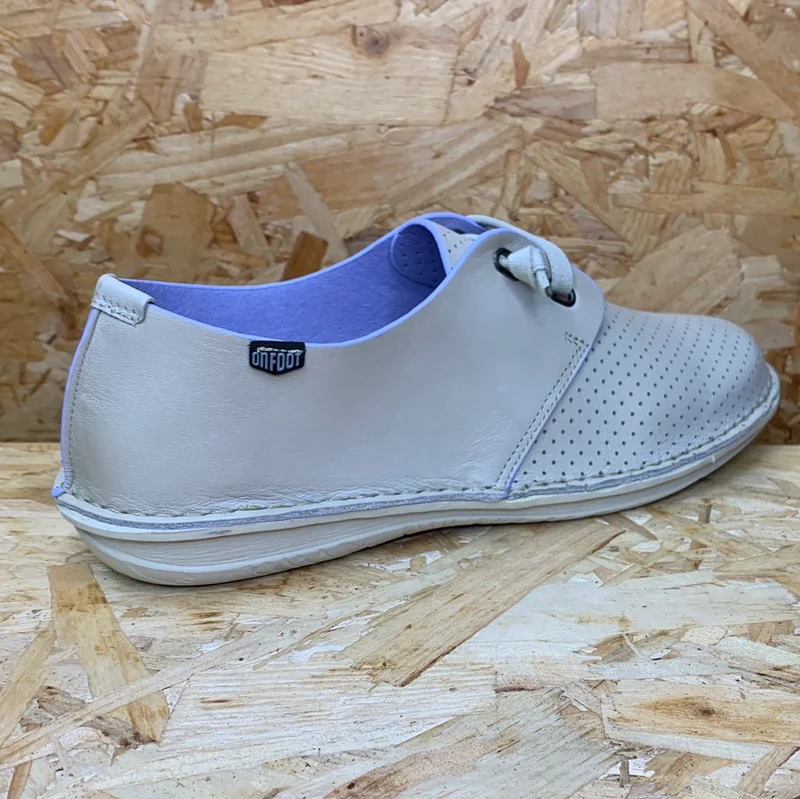 On Foot Damen-Lederschuh - Ice