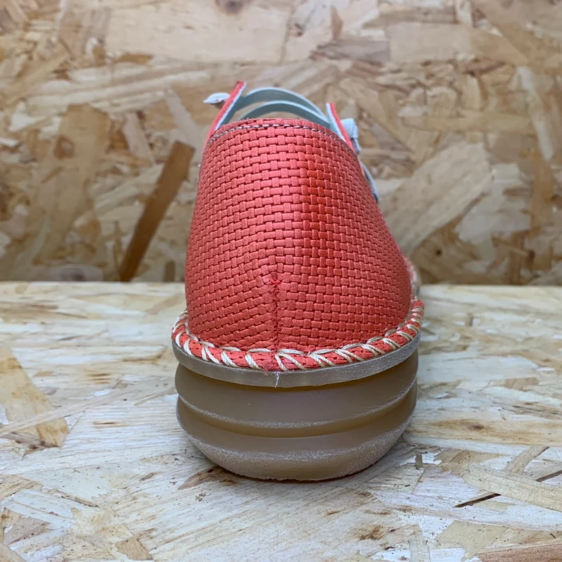On Foot Damen-Lederschuh - Rot