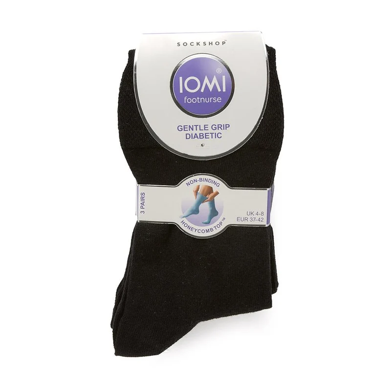 Ladies Diabetic Socks 3 Pack - DAVJA27002 / 313 220 - Black