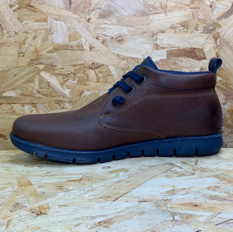 On Foot Herren-Lederschuhe – Braun