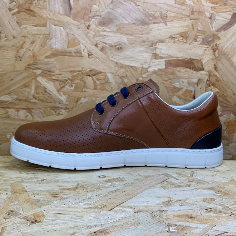 On Foot Herren-Lederschuhe – Braun