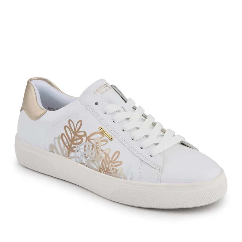 Leather Floral Patterned Trainers - DRS41504 / 326 858