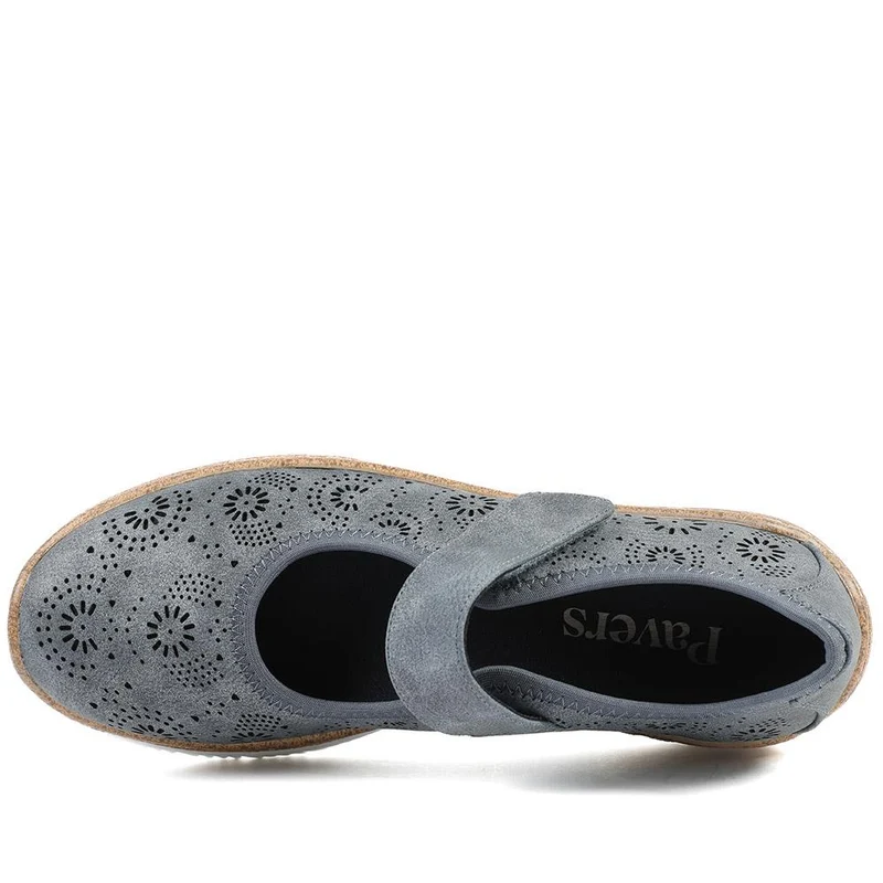 Cushioned Touch Fasten Mary Janes - WBINS43051 / 328 961 - Navy