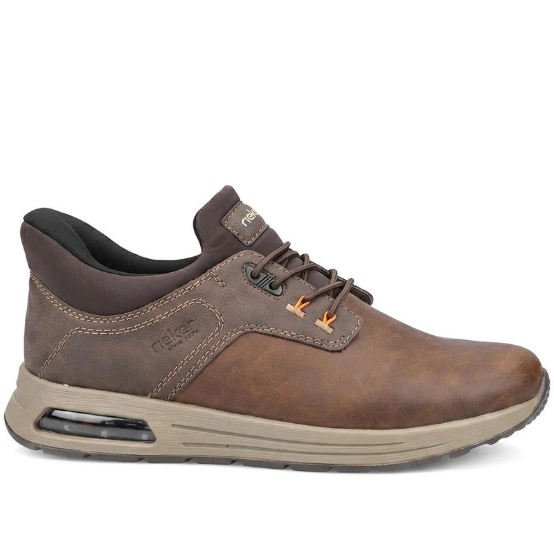 Rieker Slip On Bungee Lace Shoes - RKR43057 / 330 230 - Brown