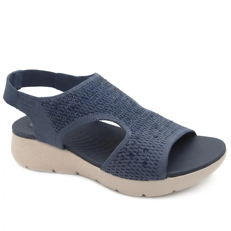 Wedge Heel Elasticated Fit Sandals - BAIZH43009 / 329 251