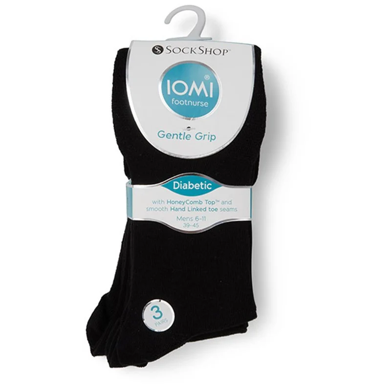 Men's Diabetic Socks - DAVJA27000 / 313 219 - Black