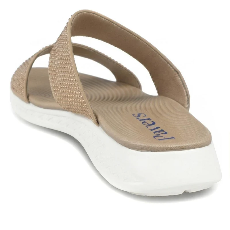 Lightweight Slip On Mule Sandals - BAIZH43006 / 329 054 - Bronze