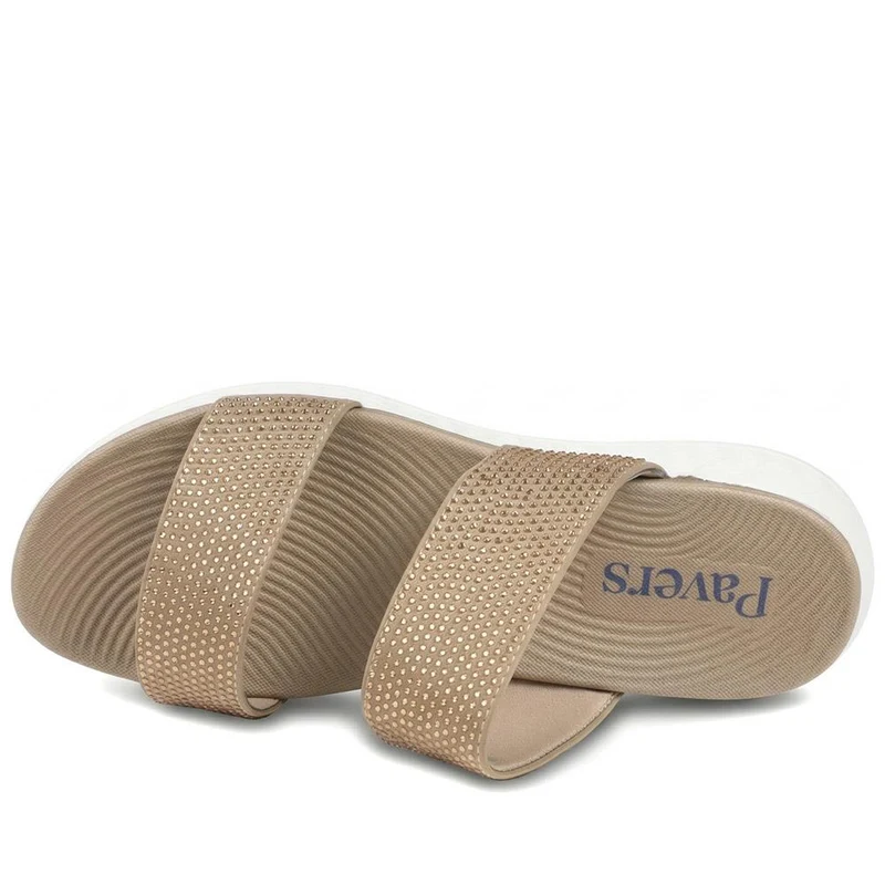 Lightweight Slip On Mule Sandals - BAIZH43006 / 329 054 - Bronze