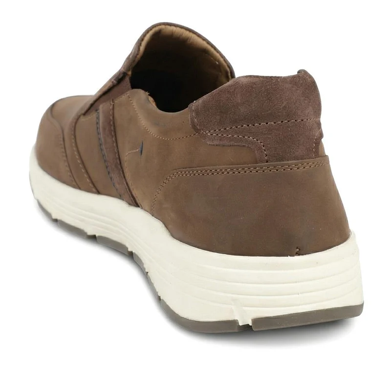 Wide-Fit Slip-On Leather Shoes - PARK41037 / 327 280 - Cognac