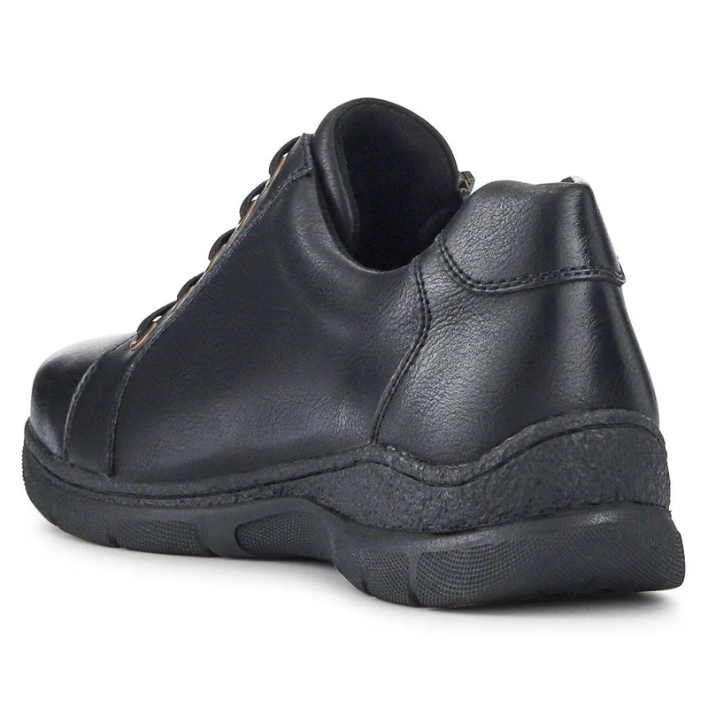 Wide Fit Casual Bungee Lace Shoes - WOIL41042 / 326 927 - Black