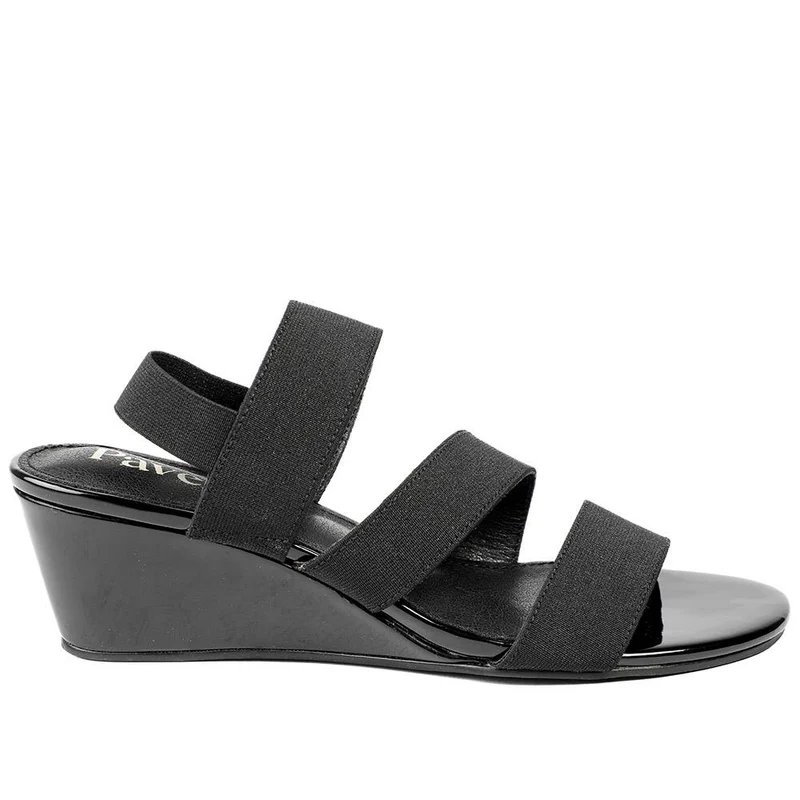 Smart Elasticated Fit Sandals - MAIN43000 / 328 878 - Black