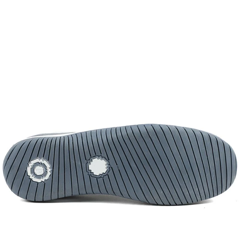 Wide Fit Leather Slip-On Shoes With Zip Fastening - BRK42019 / 328 406 - Denim