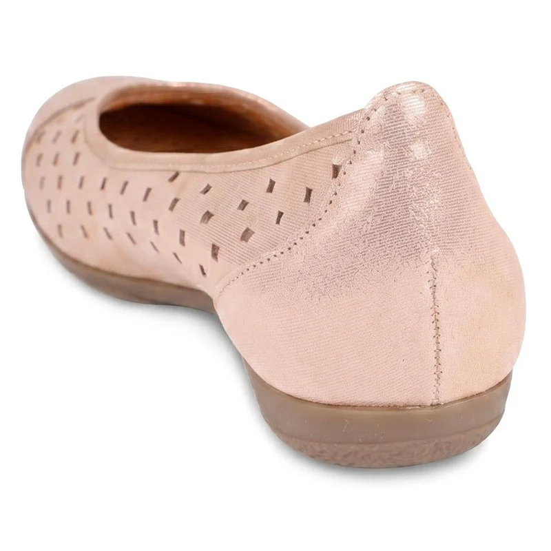 Gabor Leather Perforated Style Pumps - GABC44516 / 330 256 - Rose Gold