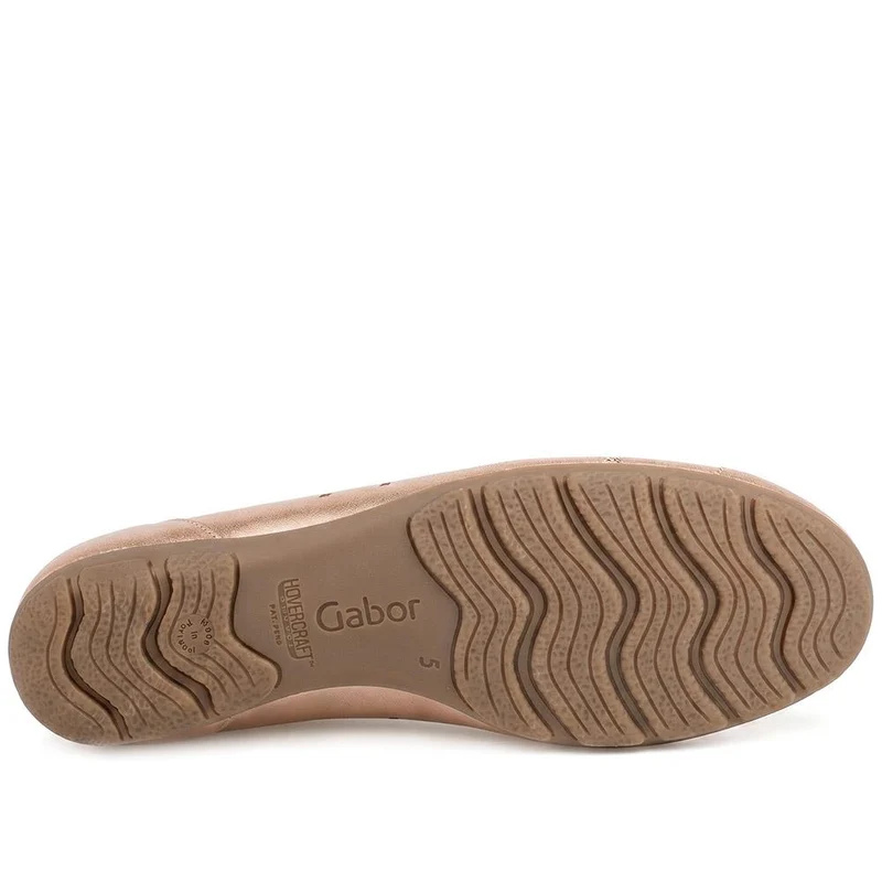 Gabor Leather Perforated Style Pumps - GABC44516 / 330 256 - Rose Gold