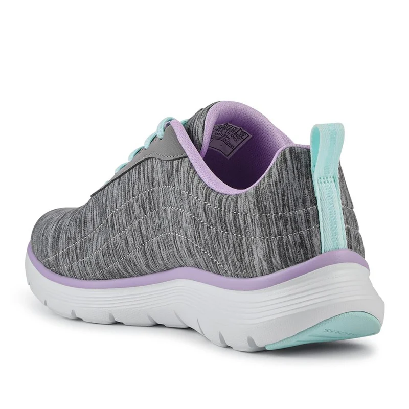 FLEX APPEAL Wide Fit Lace Up Trainers - SKE42026 / 327 756 - Grey
