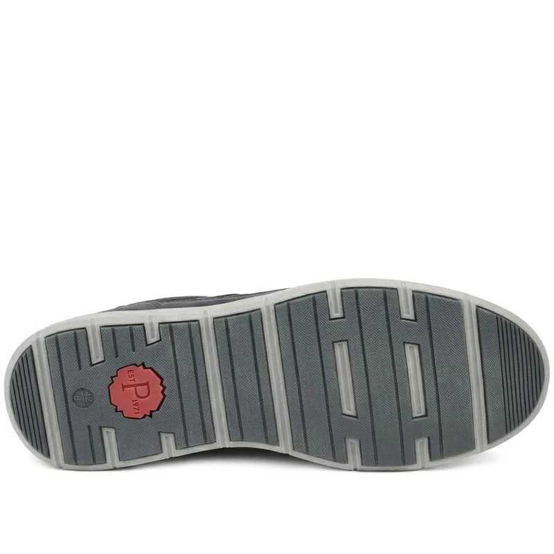 Wide Fit Zip & Lace Casual Trainers - GANG43004 / 329 271 - Navy