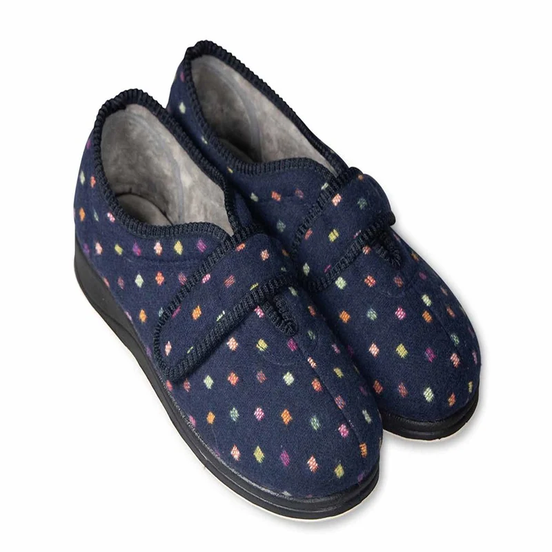 Padders Ladies Slippers 2E Fit Vulcanised - CAMILLA