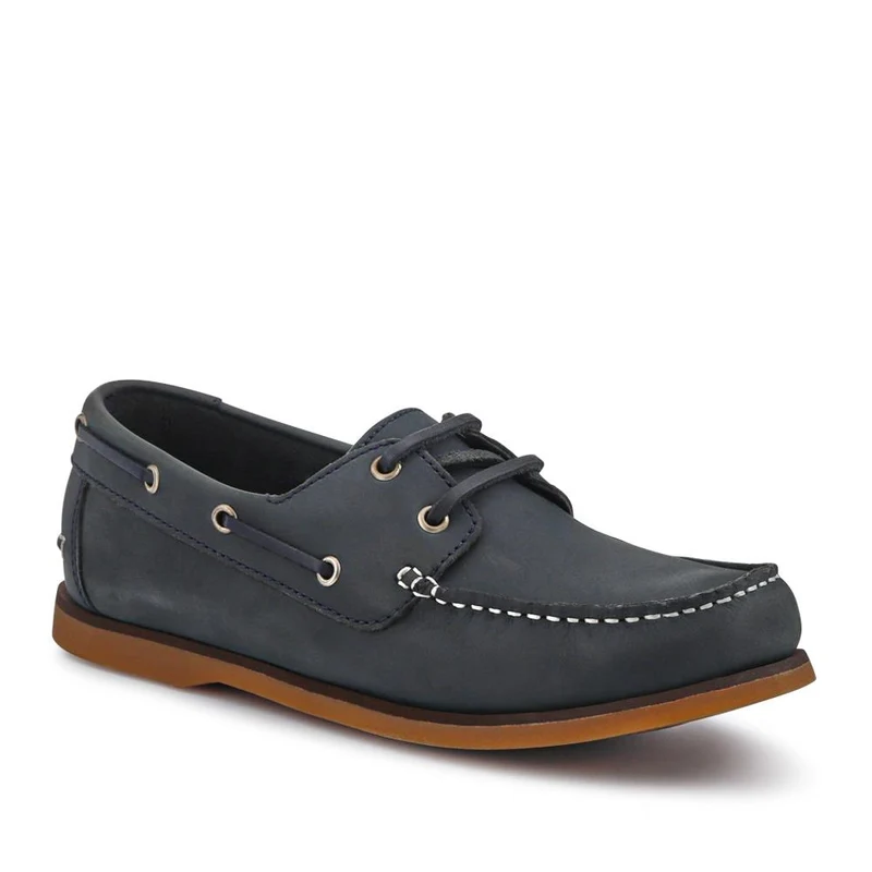 Casual Leather Boat Shoes - SHAFI41003 / 327 098