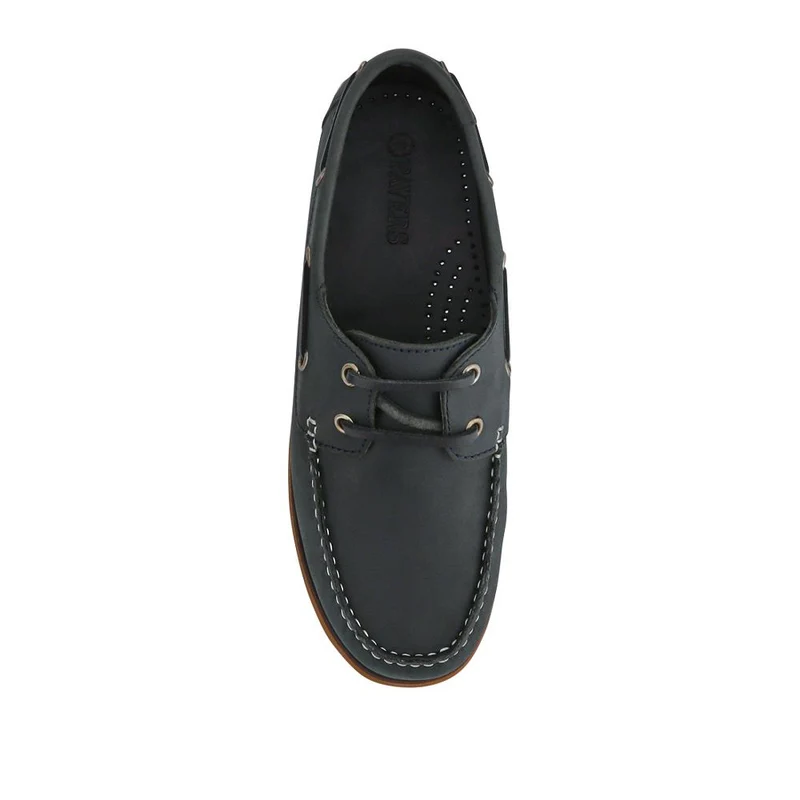 Casual Leather Boat Shoes - SHAFI41003 / 327 098 - Black