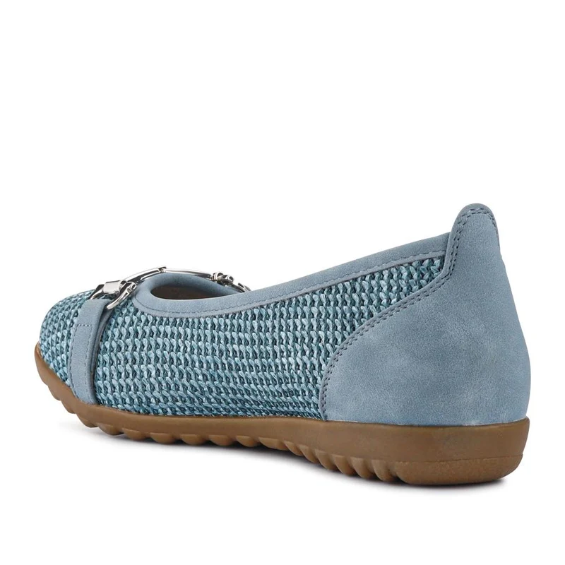 Buckle-Detailed Lightweight Pumps - WBINS41011 / 327 201 - Denim