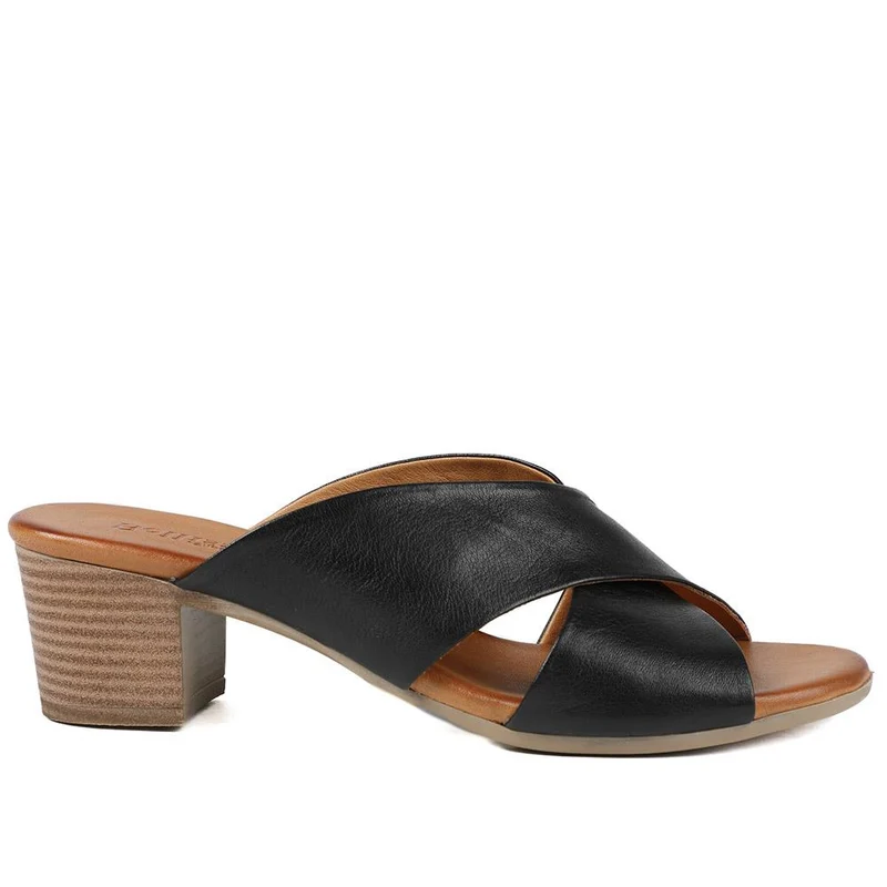 Smart Leather Mules - BELMET41004 / 327 230 - Black