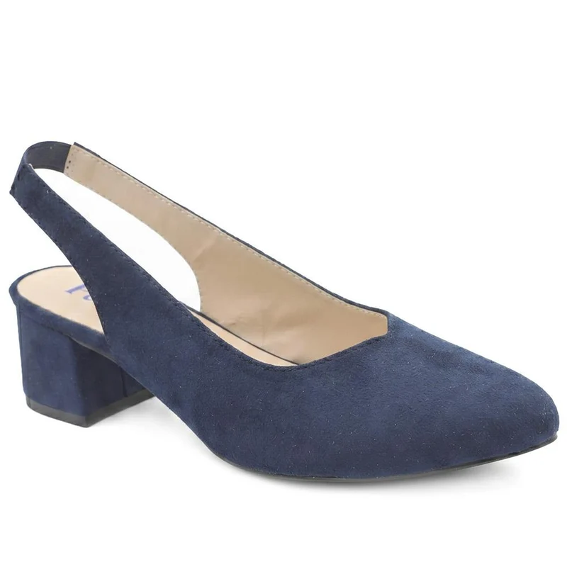 Slingback Block Heel Court Shoes - WBINS43011 / 329 177