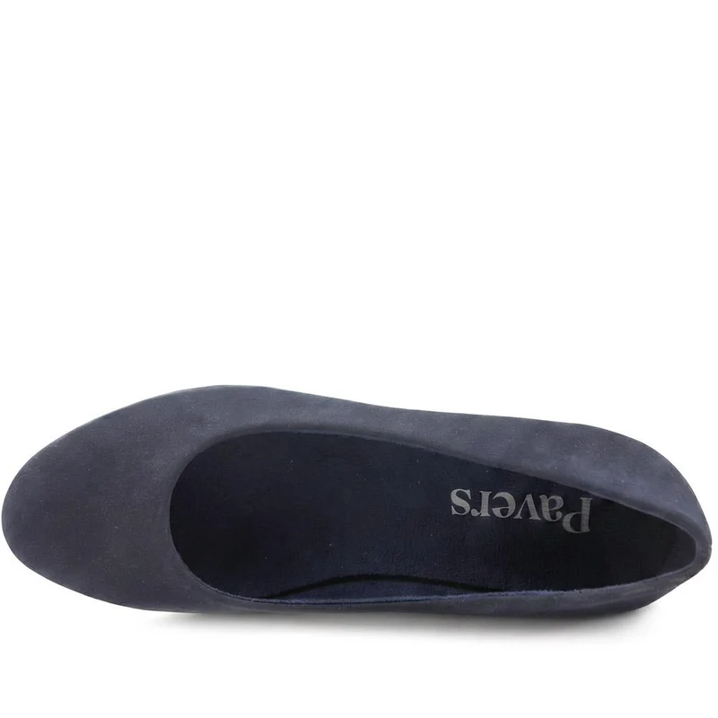 Wedge Heel Espadrille Trim Pumps - WBINS43009 / 329 176 - Navy